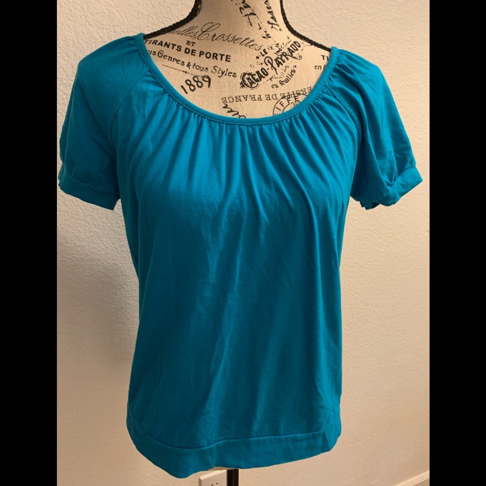 Michael Kors Short Sleeve Pleated Top Sz Small P